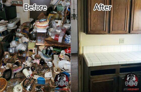 Hoarder Cleaning Merced, CA before and after a hoard cleanup