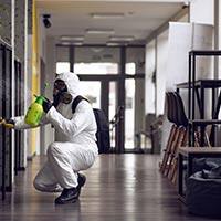 Man Disinfecting for COVID Disinfection and COVID Cleanup in Modesto, CA