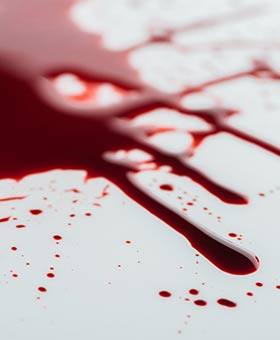 Blood on Floor for Crime Scene Cleaners in Modesto, California