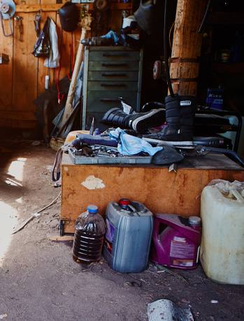 Inside a Room in a House Before Hoarder Clean Up in Los Gatos, CA