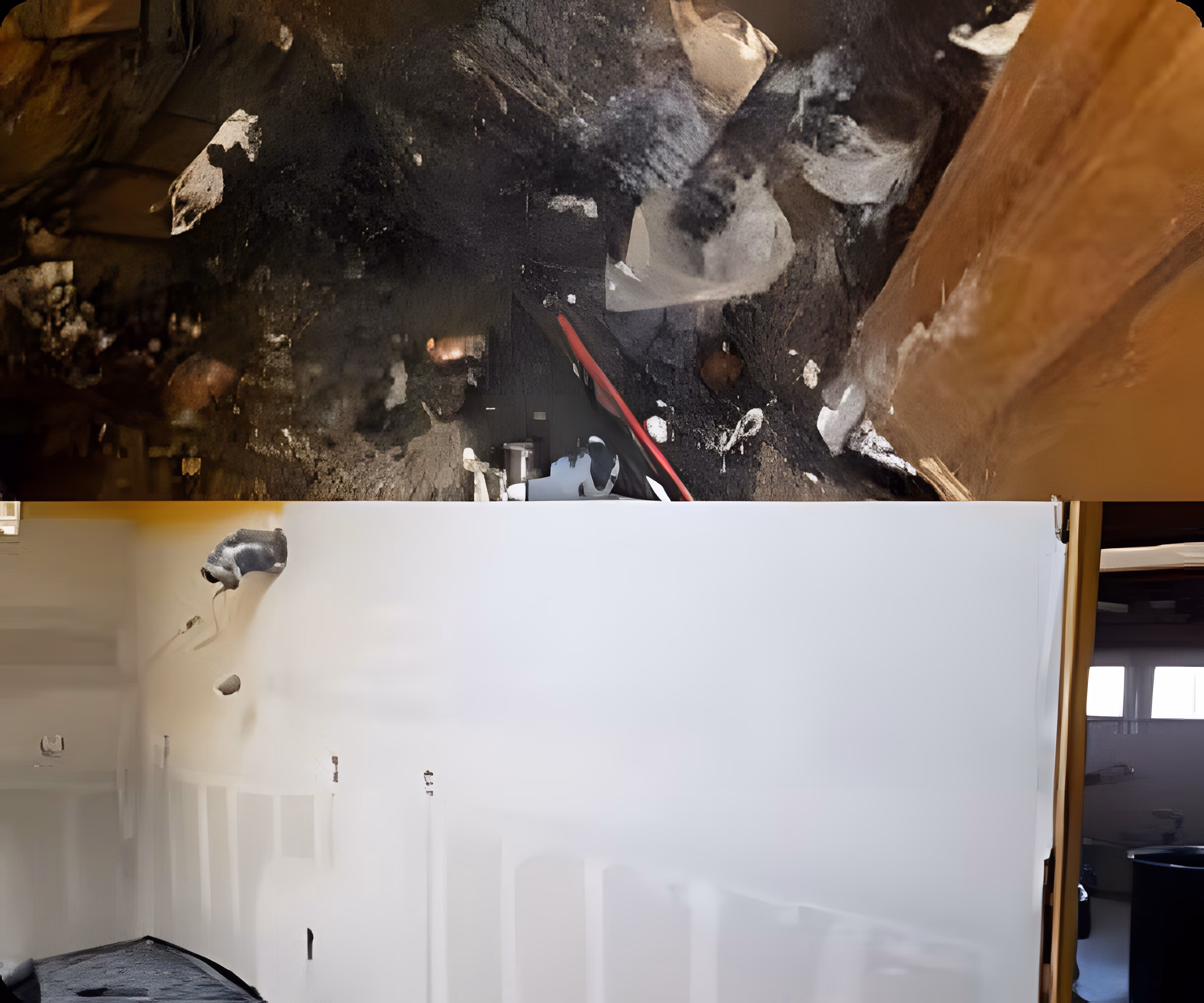 Before and after professional bioremediation cleanup in Sacramento County, CA
